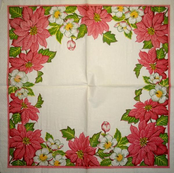 095 Christmas Flowers - 3-ply (95)